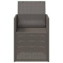 vidaXL Kerti étkező székek 2 pcs Világosszürke PP