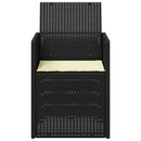 vidaXL Kerti étkező székek 2 pcs Antracitszürke és Krémszínű PP