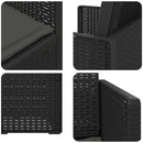 vidaXL Kerti étkező székek 2 pcs Antracitszürke PP