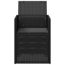 vidaXL Kerti étkező székek 2 pcs Antracitszürke PP