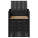vidaXL Kerti étkező székek 2 pcs Antracitszürke és Tópszínű PP