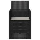 vidaXL Kerti étkező székek 2 pcs Antracit és Világosszürke PP