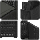 vidaXL Kerti étkező székek 2 pcs Antracitszürke PP