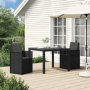 vidaXL Kerti étkező székek 2 pcs Antracitszürke PP