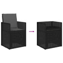 vidaXL Kerti étkező székek 2 pcs Antracitszürke PP