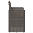 vidaXL Kerti étkező székek 2 pcs Világosszürke és Taupe PP