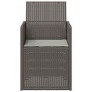 vidaXL Kerti étkező székek 2 pcs Világosszürke PP