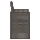 vidaXL Kerti étkező székek 2 pcs Világosszürke PP