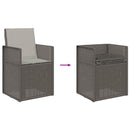 vidaXL Kerti étkező székek 2 pcs Világosszürke PP