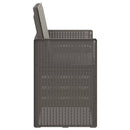 vidaXL Kerti étkező székek 2 pcs Világosszürke PP