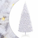 vidaXL Mű karácsonyfa 300 LED-del állvánnyal Fehér 400 cm PVC és Acél