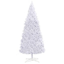 vidaXL Mű karácsonyfa 300 LED-del állvánnyal Fehér 400 cm PVC és Acél