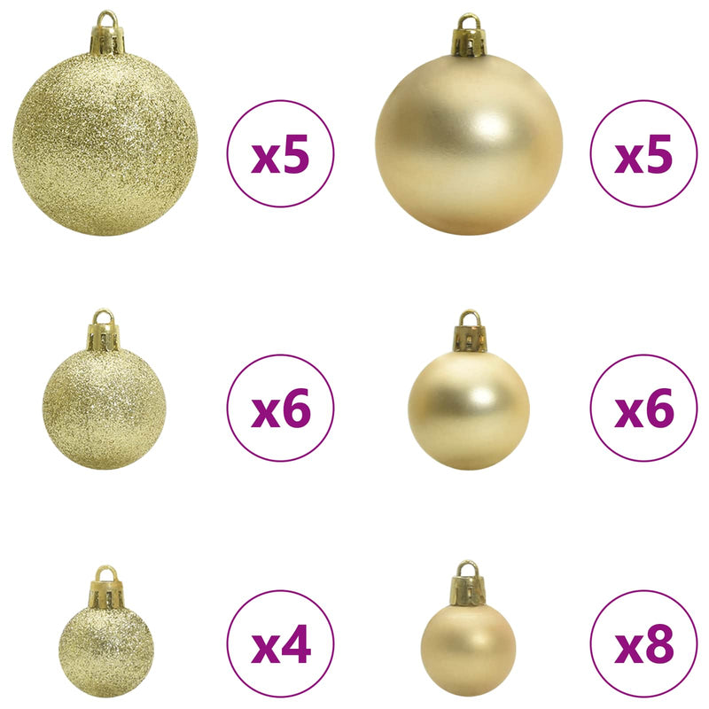 vidaXL Műanyag Hajtogatós Karácsonyfa Fehér 120 cm PVC és Acél