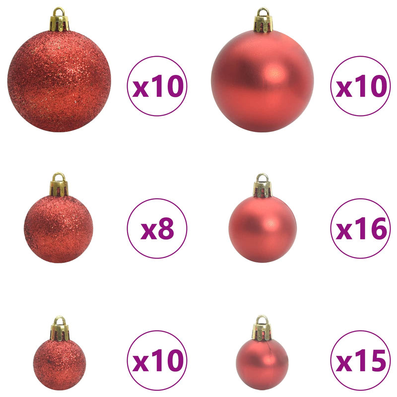 vidaXL Műanyag Hajtogatós Karácsonyfa Fehér 240 cm PVC és Acél