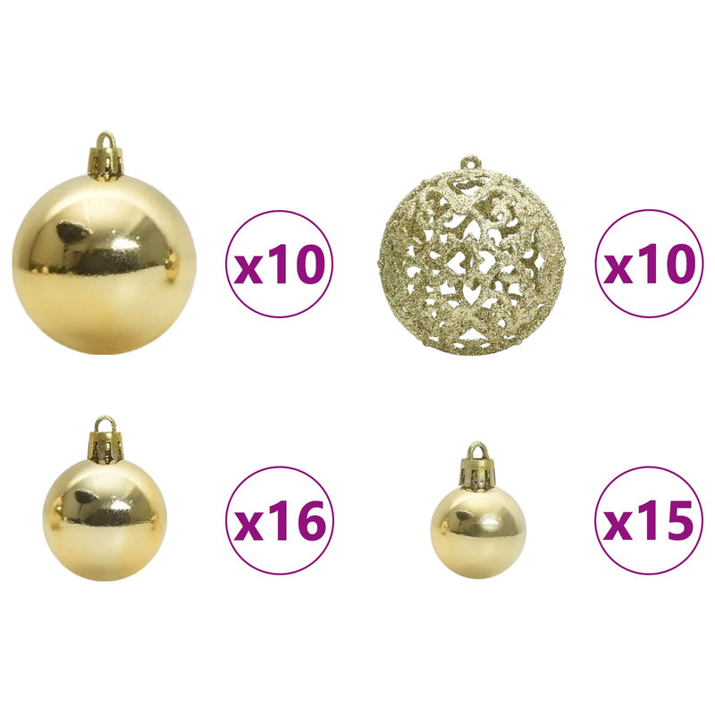 vidaXL Műanyag Hajtogatós Karácsonyfa Fehér 240 cm PVC és Acél