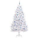 vidaXL Műanyag Hajtogatós Karácsonyfa Fehér 240 cm PVC és Acél