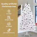 vidaXL Műanyag Hajtogatós Karácsonyfa Fehér 300 cm PVC és Acél