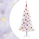 vidaXL Mű karácsonyfa 150 LED-del állvánnyal Fehér 150 cm PVC és Acél
