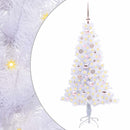 vidaXL Mű karácsonyfa 150 LED-del állvánnyal Fehér 150 cm PVC és Acél
