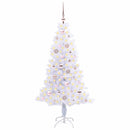 vidaXL Mű karácsonyfa 150 LED-del állvánnyal Fehér 150 cm PVC és Acél