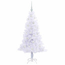 vidaXL Mű karácsonyfa 150 LED-del állvánnyal Fehér 150 cm PVC és Acél