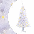 vidaXL Mű karácsonyfa 150 LED-del állvánnyal Fehér 150 cm PVC és Acél