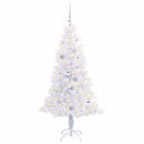 vidaXL Mű karácsonyfa 150 LED-del állvánnyal Fehér 150 cm PVC és Acél