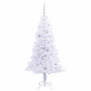 vidaXL Mű karácsonyfa 150 LED-del állvánnyal Fehér 150 cm PVC és Acél