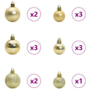 vidaXL Mű karácsonyfa 150 LED-del állvánnyal Fehér 150 cm PVC és Acél