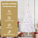 vidaXL Mű karácsonyfa 300 LED-del állvánnyal Fehér 180 cm PVC és Acél