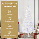 vidaXL Mű karácsonyfa 300 LED-del állvánnyal Fehér 180 cm PVC és Acél