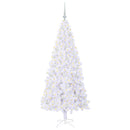 vidaXL Mű karácsonyfa 300 LED-del állvánnyal Fehér 180 cm PVC és Acél