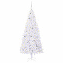 vidaXL Mű karácsonyfa 300 LED-del állvánnyal Fehér 180 cm PVC és Acél