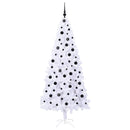 vidaXL Mű karácsonyfa 300 LED-del állvánnyal Fehér 210 cm PVC és Acél