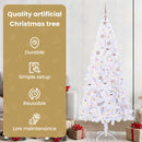 vidaXL Mű karácsonyfa 300 LED-del állvánnyal Fehér 210 cm PVC és Acél