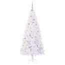 vidaXL Mű karácsonyfa 300 LED-del állvánnyal Fehér 210 cm PVC és Acél