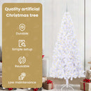 vidaXL Mű karácsonyfa 300 LED-del állvánnyal Fehér 210 cm PVC és Acél
