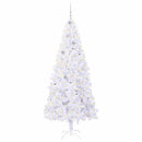 vidaXL Mű karácsonyfa 300 LED-del állvánnyal Fehér 210 cm PVC és Acél