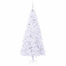 vidaXL Mű karácsonyfa 300 LED-del állvánnyal Fehér 210 cm PVC és Acél