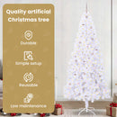 vidaXL Mű karácsonyfa 300 LED-del állvánnyal Fehér 240 cm PVC és Acél
