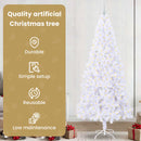 vidaXL Mű karácsonyfa 300 LED-del állvánnyal Fehér 240 cm PVC és Acél