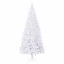 vidaXL Mű karácsonyfa 300 LED-del állvánnyal Fehér 240 cm PVC és Acél