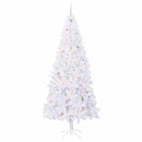 vidaXL Mű karácsonyfa 300 LED-del állvánnyal Fehér 240 cm PVC és Acél