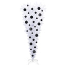 vidaXL Mű karácsonyfa 150 LED-del állvánnyal Fehér 120 cm PVC és Acél
