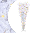 vidaXL Mű karácsonyfa 150 LED-del állvánnyal Fehér 120 cm PVC és Acél