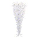vidaXL Mű karácsonyfa 150 LED-del állvánnyal Fehér 120 cm PVC és Acél