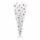 vidaXL Mű karácsonyfa 150 LED-del állvánnyal Fehér 120 cm PVC és Acél