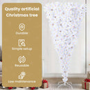 vidaXL Mű karácsonyfa 300 LED-del állvánnyal Fehér 240 cm PVC és Acél