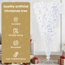 vidaXL Mű karácsonyfa 300 LED-del állvánnyal Fehér 240 cm PVC és Acél