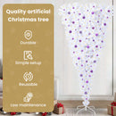 vidaXL Mű karácsonyfa 300 LED-del állvánnyal Fehér 240 cm PVC és Acél